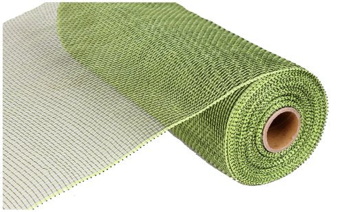 10"X10yd Mesh - Moss Green/Apple Green