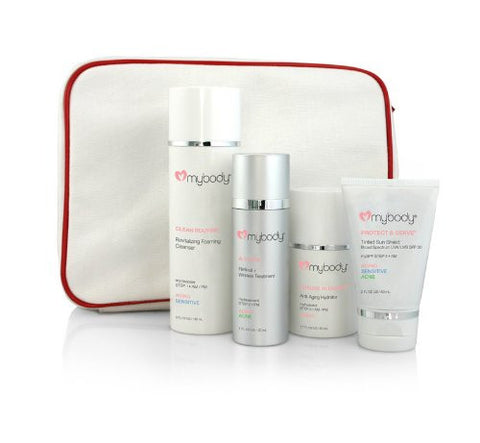 Daily Kits - REVERSE IT PLUS - Anti-Aging + Maintenance Essentials (Probiotic Revitalizing Cleanser 5 oz / Retinol + Wrinkle Treatment 1 oz / Anti-Aging Growth Factor Daytime Lotion 1.7 oz / Tinted Sun Shield SPF 30 2 oz )