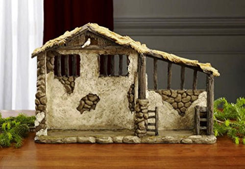 Lighted Stable for 7 Inch Nativity Set