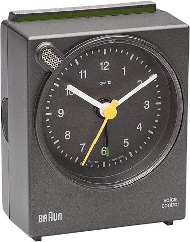 Braun Classic Analog Quartz Alarm Clock, Grey