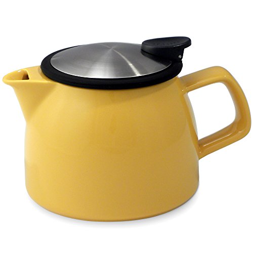 Bell Teapot with Basket Infuser 16oz- Mandarin