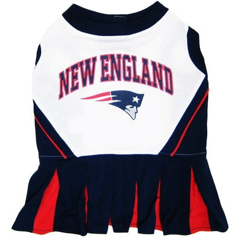 New England Patriots Cheerleader Dog Dress, medium