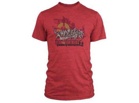 Team Fortress 2 Logo Premium Tee- Heather Red, Small