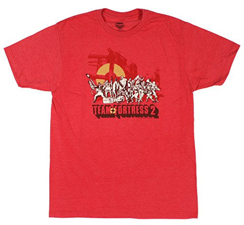 Team Fortress 2 Logo Premium Tee- Heather Red, Large
