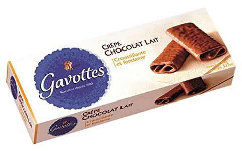 Gavottes Crepe Dentelle in Chocolate, Milk Chocolate