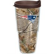 NFL New England Patriots Realtree Camo 24oz Wrap with Lid