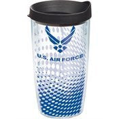 Air Force Wrap with Lid 16oz Tumbler