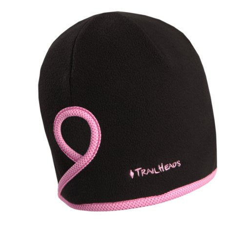 Goodbye Girl Ponytail Hat, black, pink trim