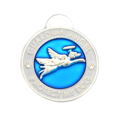 Luxepets Guardian Angel Dog Charm, Blue (SKU might be wrong)
