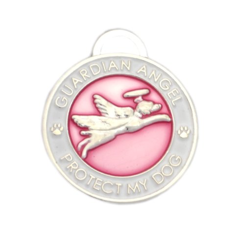 Luxepets Guardian Angel Dog Charm, Pink (SKU might be wrong)