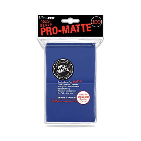 100ct Pro-Matte Blue Standard Deck Protectors
