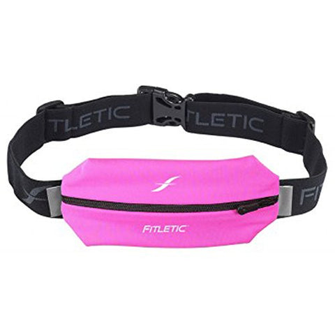 Single Pouch Lycra Pink/Black Zip