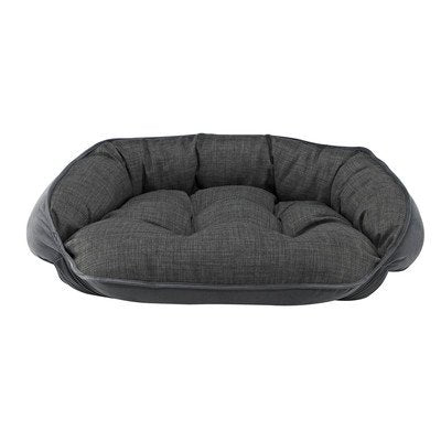 Storm Microvelvet Crescent Bed - Large