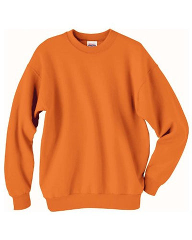 Hanes ComfortBlend Long Sleeve Fleece Crew - p160 (Safety Orange / Large)