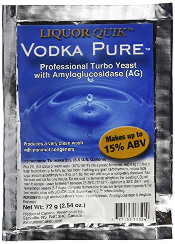 Liquor Quik Vodka Pure Yeast w/ AG - 72 g Pack