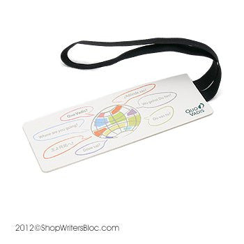 Quo Vadis Black Elastic Bookmarks