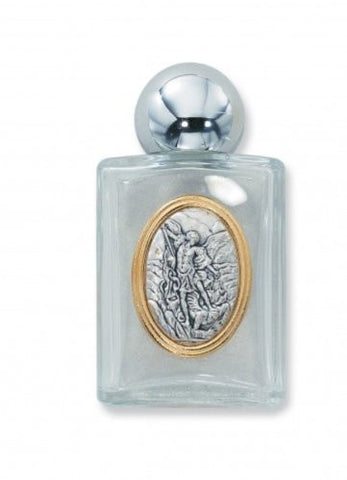 St Michael Glass Water Bottle - 3 1/4" X 1 3/4"