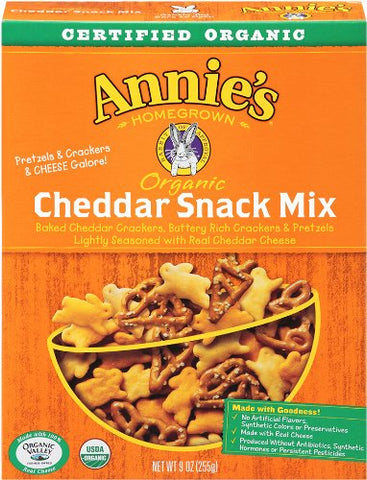 Annies Homegrown Snack Mix Bunny Chdr Org 9.0 OZ