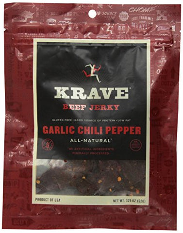 Krave Garlic Chili Pepper Beef 3.25 oz