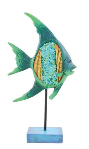 Jeweled Tropical Fish On Stand
