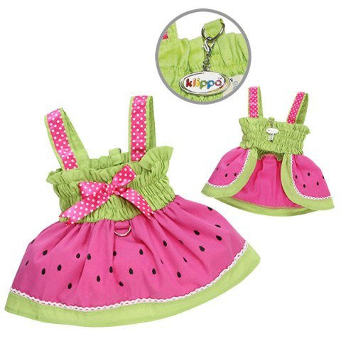 Juicy Watermelon Sundress with Large D-ring, M