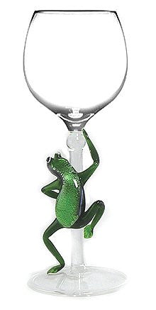Wine glass /Frog
