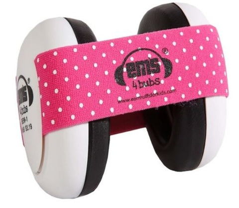 Em's 4 Bubs Hearing Protection Baby Earmuffs Size 0-18 Months