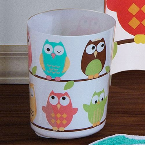 Owl waste basket