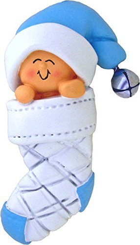 Baby in Stocking: Blue