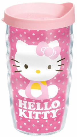 Hello Kitty® Dots Wrap Wavy 10-Ounce Tumbler with Pink Lid