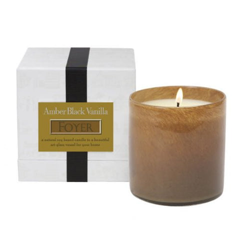 Foyer Candle - Amber Black Vanilla 16oz candle by Lafco