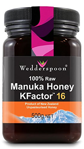 100% Raw Manuka Honey KFactor 16 325g glass jar/11.5 oz