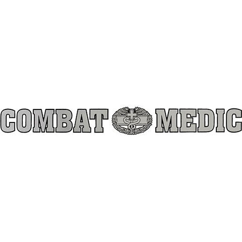 Combat Medic with Combat Medic Badge 14.5"x1.75" Window Strip