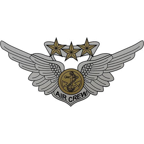 Combat Aircrew Wing 6.5"x3" Decal