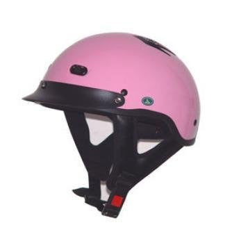 Dot Pink Motorcycle Half Helmet Beanie, Small
