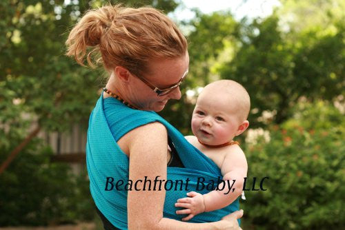 Baby Wrap Carrier - One Size, Caribbean Blue