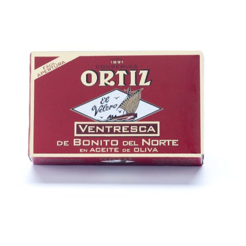 Conservas Ortiz Ventresca White Tuna Belly In Olive Oil 110g Oval Tin In Box