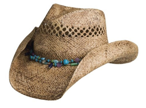 Mesa Girls Removable Necklace Western Hat - Coffee, One Size