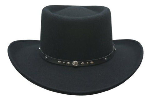 Qunicy Wool Gambler - Black, Medium