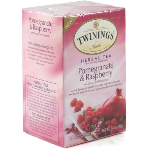 Pomegranate and Raspberry Teabags, 20's