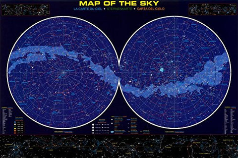 Map of the Sky 36x24 inches, Poster