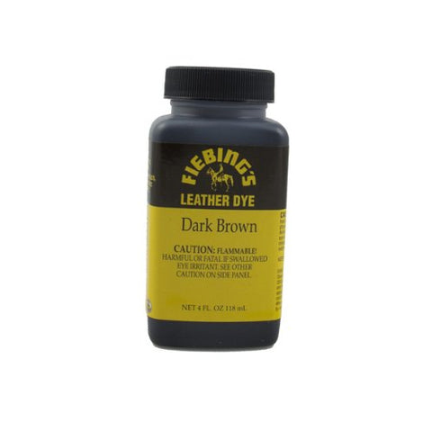 Fiebing's Leather Dye - Dark Brown, 4 oz