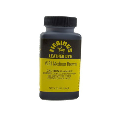 Fiebing's Leather Dye - Medium Brown, 4 oz