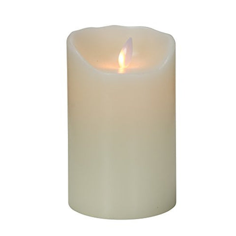 Mystique Ivory Smooth 5" Pillar Flameless Candle