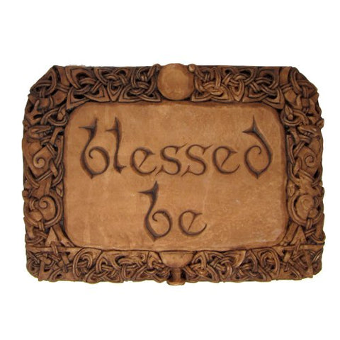 Blessed Be Plaque Wood 8"h x 5 7/8"w x 5/8"d
