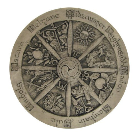 Wheel Of The Year Plaque Stone 11 3/4"H x 11 3/4"W x 7/8"D