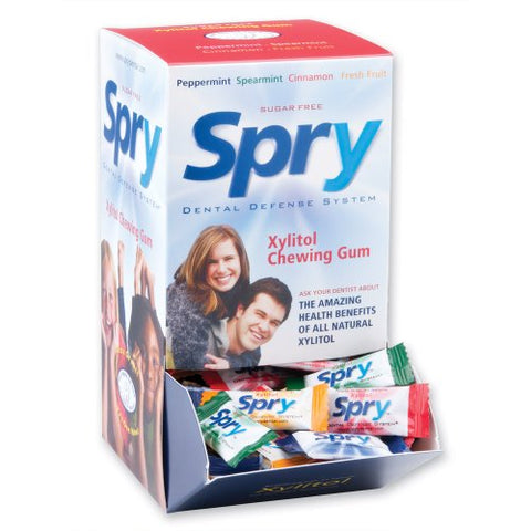 Spry Xylitol Gum, Mixed Natural Flavors, 450ct Sample Gravity Feed