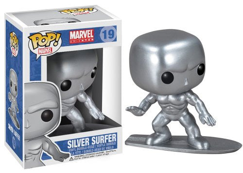 Funko POP Marvel Bobble Figure, Silver Surfer