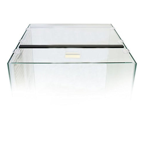 GLASS CANOPY FOR CUBE AQUARIUMS W/CLIPS, 18X18 INCH