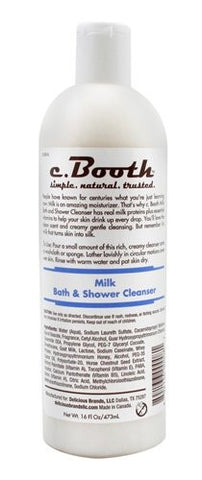 C. Booth - Milk Bath & Shower Cleanser, 16 oz